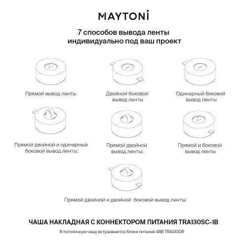 Комплектующие для текстильной подвесной системы Technical TRA130SC-1B  фото 5